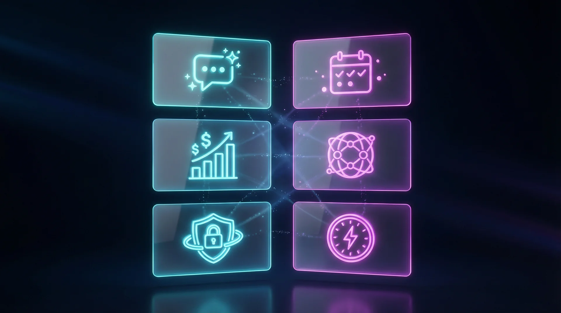 The Hub's six core capabilities presented together in one interface
